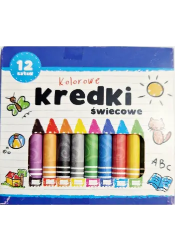 Kredki woskowe PRC 12 szt.