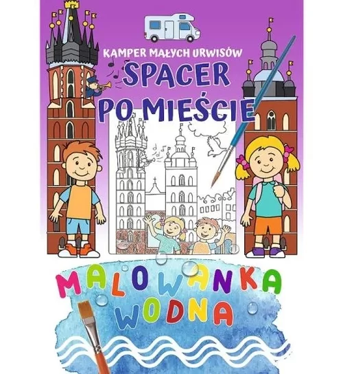 Kamper małych urwisów. Malowanki wodne. Spacer po mieście 09789 Trefl